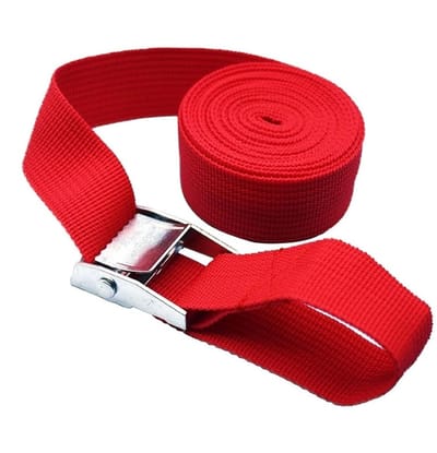 Metalen spanband - Ratelband vracht - Lading vastzetten - Snelle ontgrendeling - 2 meter - Rood