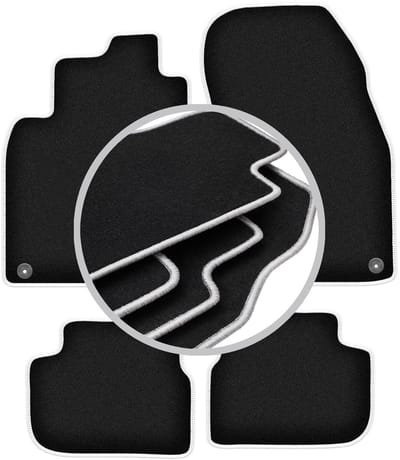 CARLUX-SILVER automatten voor: Saab 9-3 II cabrio (2002-2014)