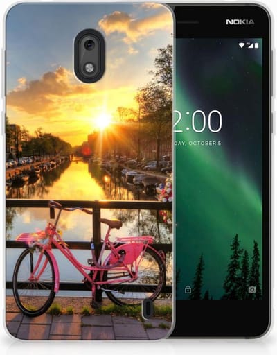Nokia 2 Siliconen Back Cover Amsterdamse Grachten