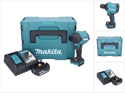 Makita DAS 180 RF1J accu-blazer 18 V borstelloos + 1x accu 3,0 Ah + oplader + Makpac