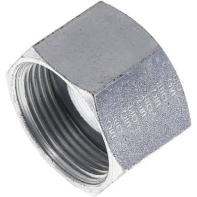 UN 1-7/16''-12 Verzinkt Stalen Afsluitkap ORFS 400 Bar - FL1-F-EZ-107U