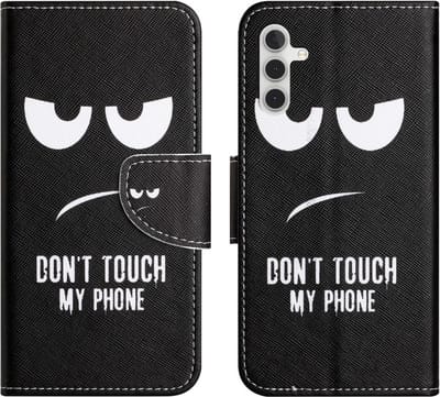 Coverup Hoesje - Geschikt voor Samsung Galaxy A15 Hoesje - Coverup Book Case - Don't Touch