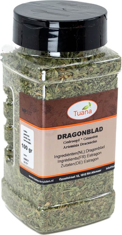 Tuana Kruiden - Dragon Blad Gesneden / Tarragon - Strooibus 40 Gram - Tuanashop - MP-D-0010