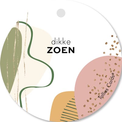 Tallies Cards - kadokaartjes  - bloemenkaartjes - Dikke zoen - Abstract - set van 5 kaarten - valentijnskaart - valentijn  - moeder - mama - liefde - 100% Duurzaam