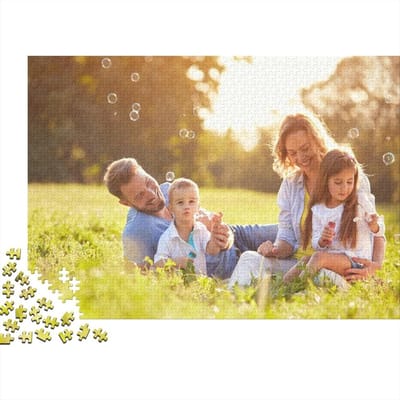 Gepersonaliseerde Puzzel - Foto Puzzel Hout - Ontspannen Thuis - Met Bonus Poster - 75x50cm - Stijl