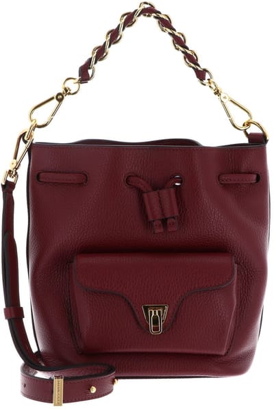 COCCINELLE Leren schoudertas Beat Generatio Bucket Bag Ribes (rood)paars