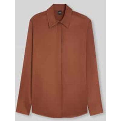 regular fit blouse van pure viscose model 'BERUTA2'