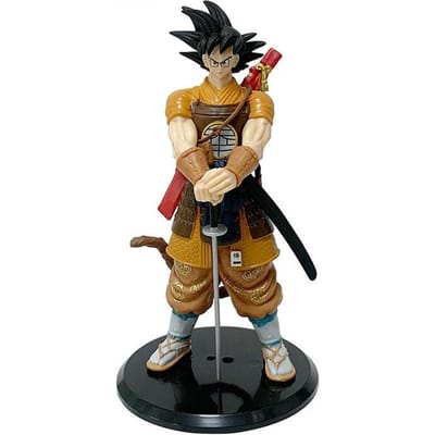Dragon Ball ZLK Samurai Son Goku Broly Super Saiyan Figurines d'Action en PVC Modèle Anime en PVC Jouets Collection Poupée Ornements de Bureau Cadeau NO Box brown
