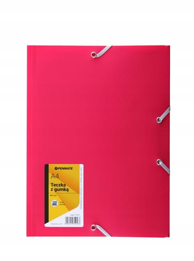 Penmate A4 Plastic Map met Elastiek - Roze