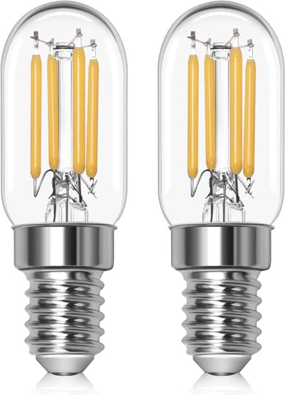 E14 LED Koelkastlamp 2W 230V - Niet Dimbaar, Koud Wit 6000K, Vervangt Halogeen 15W, Set van 2 voor Koelkast en Afzuigkap