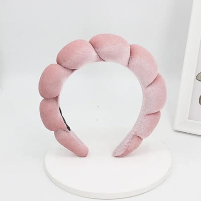 Spons Spa Hoofdband Velours Gezicht Wassen Breed Gevoerd Haar Hoepel Huidverzorging Make-up Verwijderen Douche Voor Vrouwen Meisjes Haaraccessoires gray