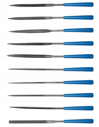 HOGERT Naaldvijlen Set 10 Stuks - Precisiewerk Metaal, Glas, Hout