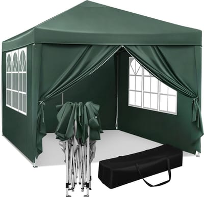 Partytent - Groen - Easy Up - Weerbestendig - Waterdicht - 3x3m