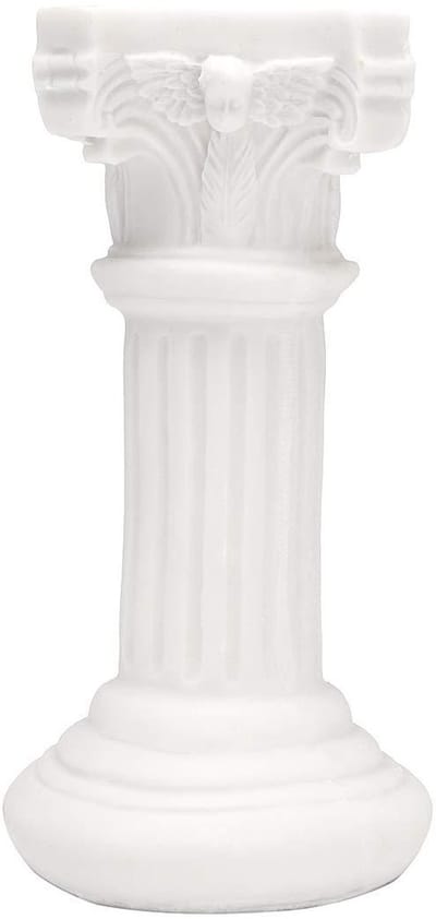 Decoratieve Zuil - Griekse Pilaar - Bruiloft Decoratie - Klassieke Stijl - 16x8x8CM - Wit