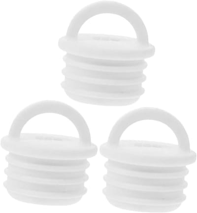 Mop Emmer Stop - Afvoerplug Rubber - Water Dicht Maken - Lekvrije Afvoer - 3 Stuks - Wit