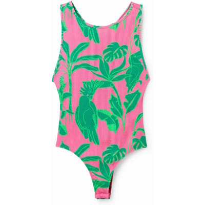 Body damesbanden van tropische ribstof Desigual