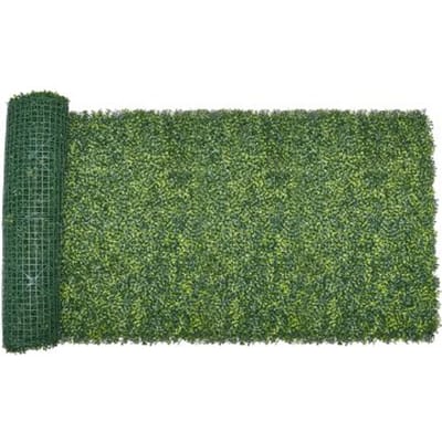 VEVOR Kunstplantenwand, 3000x1500x40 mm, Milanese gras, Buxuspaneel voor binnen- en buitendecoratie & Klimophekbedekking, Privacyscherm Achtergrondmuur, Haagscherm voor Tuin