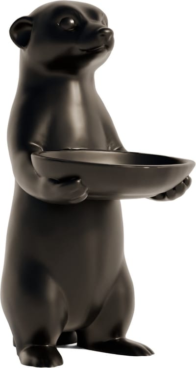Fiastra Meerkat sleutelhouder - sleutel organizer - zwart