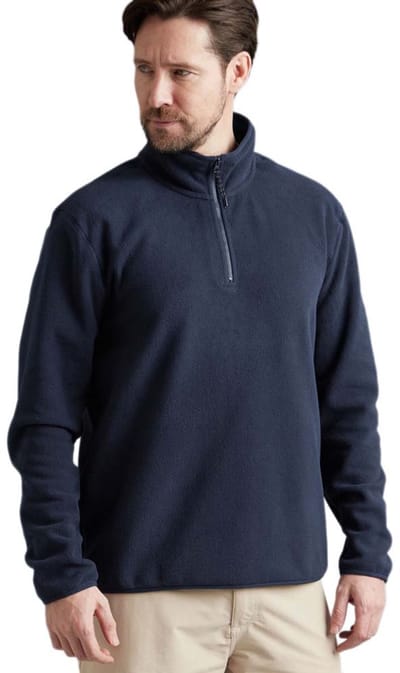 Gill Pursuit Fleece Met Halve Rits Blauw M Man