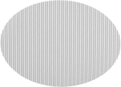ZICZAC - Placemat FALLON - SET/6 - Polyblend - Dubbelzijdige placemat, Beschermt de tafel, elegant ontwerp - Ovaal - 33x45 cm - Zwart