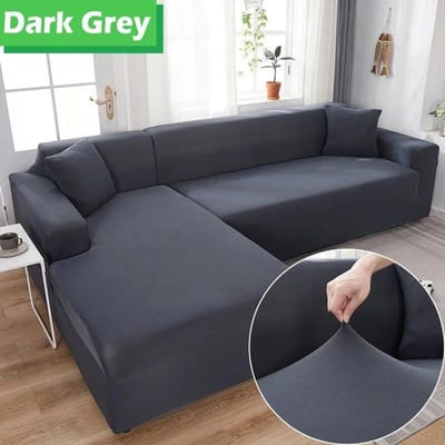 Elastische bankhoes voor woonkamer 1/2/3/4 zits bankhoes L-vormige hoekbankhoes Stretch hoes voor slaapbank fauteuil 4 Seater 235-300cm
