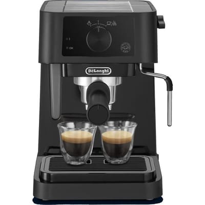 De'Longhi Stilosa EC235.BK – Pistonmachine met Handmatig Cappuccinosysteem, Compact Design voor de Startende Thuisbarista - Zwart