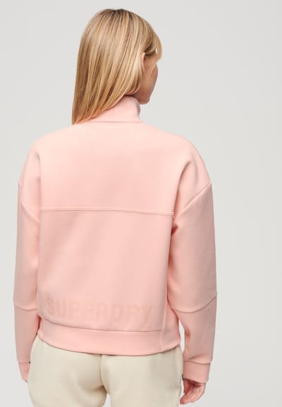 Superdry - Sport Tech Relaxed sweatshirt met halve rits - Dames - Truien