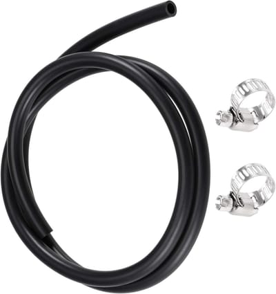 Rubberen Slang 6mm x 9mm x 1m - Waterbuis voor Irrigatie en Tuin - Inclusief Klemmen