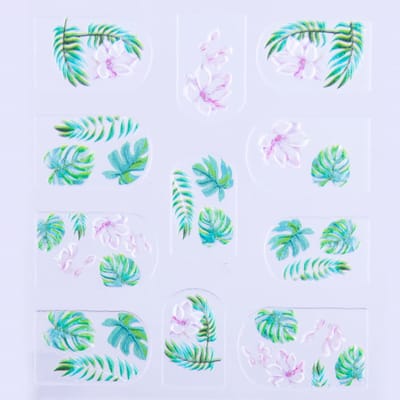 Allepaznokcie - 5D Zelfklevende Acrylstickers - Verhoogde Bladeren