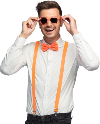 Boland - Set Classic neonoranje Neon,Oranje - Volwassenen - Unisex - - Koningsdag- Nederlands elftal