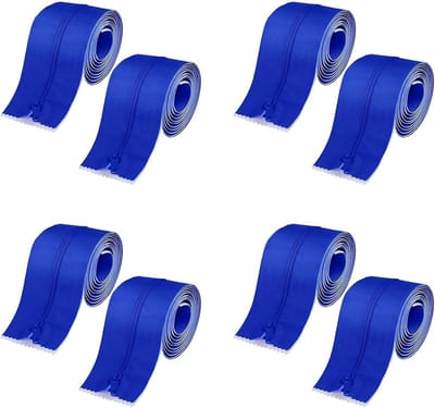 Stofbarrière Rits - Bouw Rits - Stofvrij Werken - Zelfklevende Bevestiging - 3 Inch X 7 Ft - Blauw