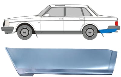 Reparatiepaneel achterspatbord voor Volvo 240 1975-1993 / Links