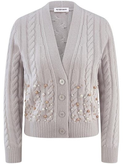 Vest lange mouwen Van Peter Hahn beige