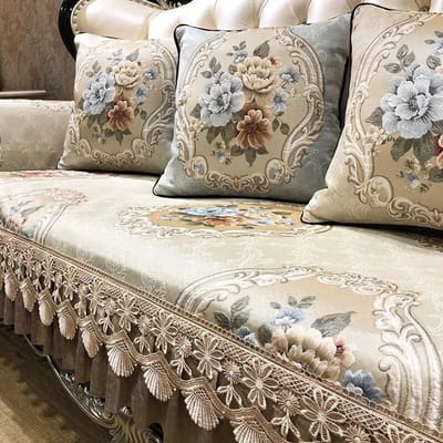 Europese luxe jacquard bankhoes chenille stof antislip bankkussen woonkamer decoratie hoes bescherming bank handdoek 85x70cm 1pc