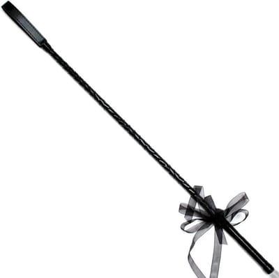 Smart Moves - Paardrijzweep met Strik - 65 cm - Zwart