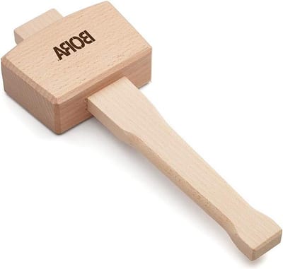 Goed uitgebalanceerde 4 ½" houten hamer voor houtbewerking - massief en schadevrij slaan - 540049