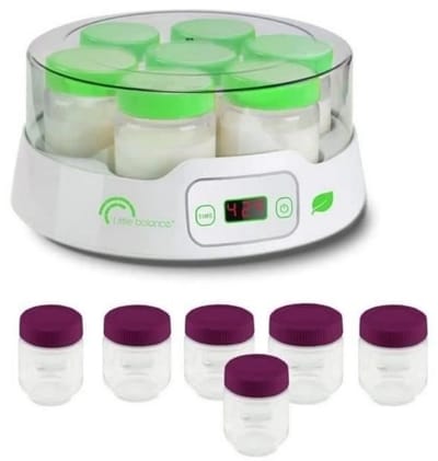 Little balance 8487 - Yoghurtmaker Inclusief 13 potjes - timer - LCD display - vaatwasbestendig