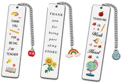 NTH products- Bladwijzer Roestvrij Staal - Bedankje - Cadeau - Lerares - Duurzaam - Tijdloze Elegantie - Boekenlegger