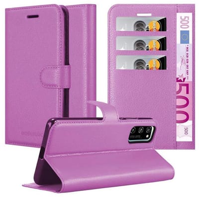 Cadorabo Hoesje geschikt voor Honor View 30 PRO in MANGAAN PAARS - Beschermhoes met magnetische sluiting, standfunctie en kaartvakje Book Case Cover Etui