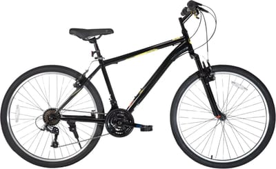 Mountainbike – Voor heren en dames – Hardtail, 21 versnellingen, V-brake – 66 cm / 70 cm wielen, zwart, hoogwaardig stalen frame