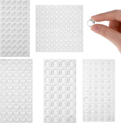 282 Stuks Transparante Zelfklevende Rubber Buffers voor Geluidsisolatie en Oppervlaktebescherming
