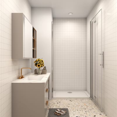 Douchedeur vouwdeur 120x185cm niche 6mm gehard glass easyclean glanzend chroom aluminium profiel