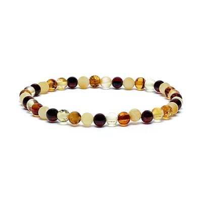 Armband - Amber - Barnsteen - Kralen - Sierraad - Edelsteen - Cadeau - Spiritueel - Vrolijke Steen