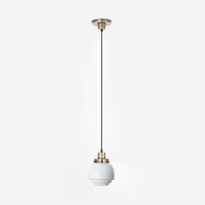 Hanglamp aan snoer Gispen Vlak 20's Brons - Art Deco Trade