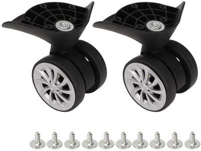 Vervangende Premium Nylon Koffers Wielen, Sterke en Lichtgewicht Luggage Casters met Eenvoudige Installatie, Ideaal voor Reisgemak
