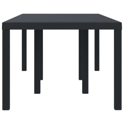 vidaXL Weerbestendige Tuintafel Antraciet 200 x 100 x 73 cm