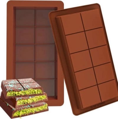 Siliconen Chocolade Mallen Rechthoekig - Eenvoudig te Verwijderen, Duurzaam - Voor Proteïne Repen, Dubai Chocola Energie Repen, en Handgemaakte Cadeaus - Chocoladevormen, Cacao Mallen, Wax Melt Mallen, Dubai Chocolade, Rechthoekige Mallen, Bakvorm