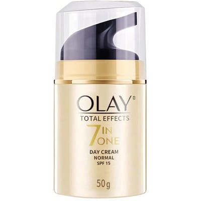 7-in-1 verstevigende dagcrème, verstevigt de huid, lift en strakker maakt, SPF 15 zonbescherming, vermindert pigmentvlekken, hydrateert, verheldert de teint, 50 g/1,75 oz, romige textuur, trekt gemakkelijk in.