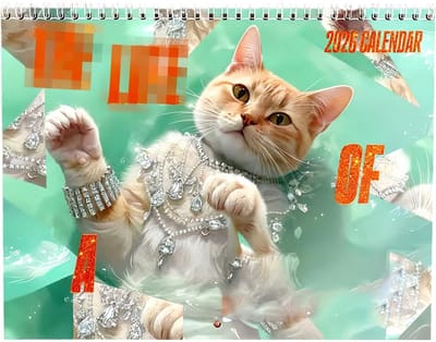 Katten Kalender - 2026 Planning - Dagelijks Overzicht - Leuke Kitten Afbeeldingen - A3 A4 Formaat - Kleurrijk