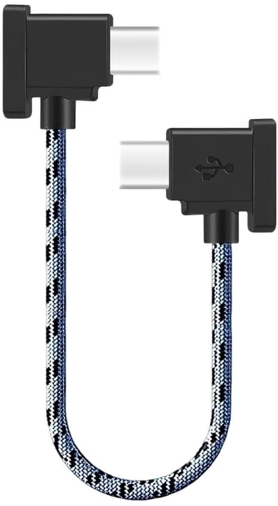 USB-C naar USB-C OTG Kabel voor Mavic Drones | 15cm | Geschikt voor iPhone, Galaxy en iPad | Ideaal voor DJI Afstandsbediening en Dataoverdracht